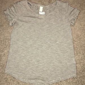 Comfy Black and White striped shirt